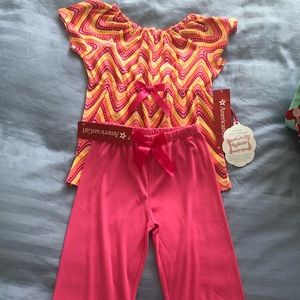 American Girl pajama set size small 7/8- NEW